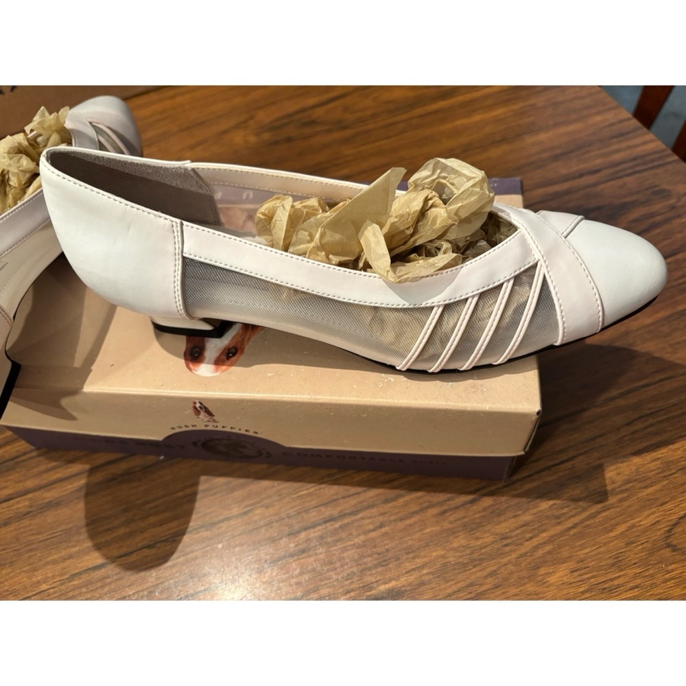 Hush Puppies women's heel - 8N Jessie (76654) color white smooth
